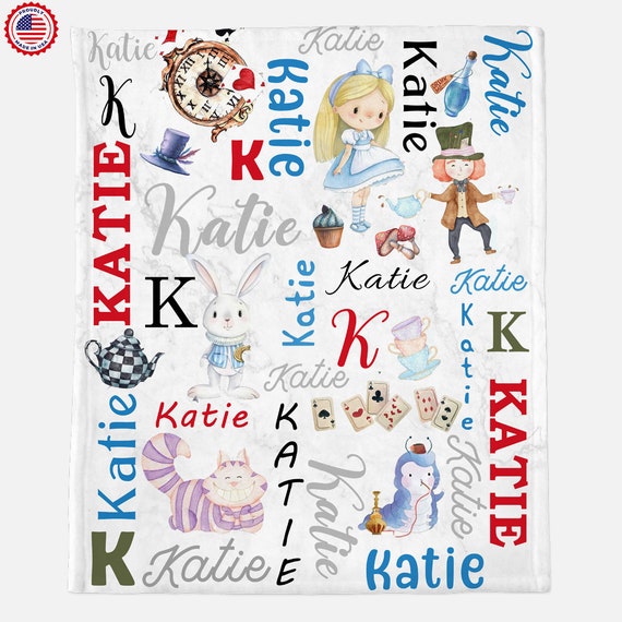 Alice in wonderland baby blanket sale