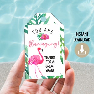 You are Flamazing Printable Gift Tag, Last Day of School Favor, Flamingo Teacher Gift, Flamazing Teacher Summer, End of School Student Gift