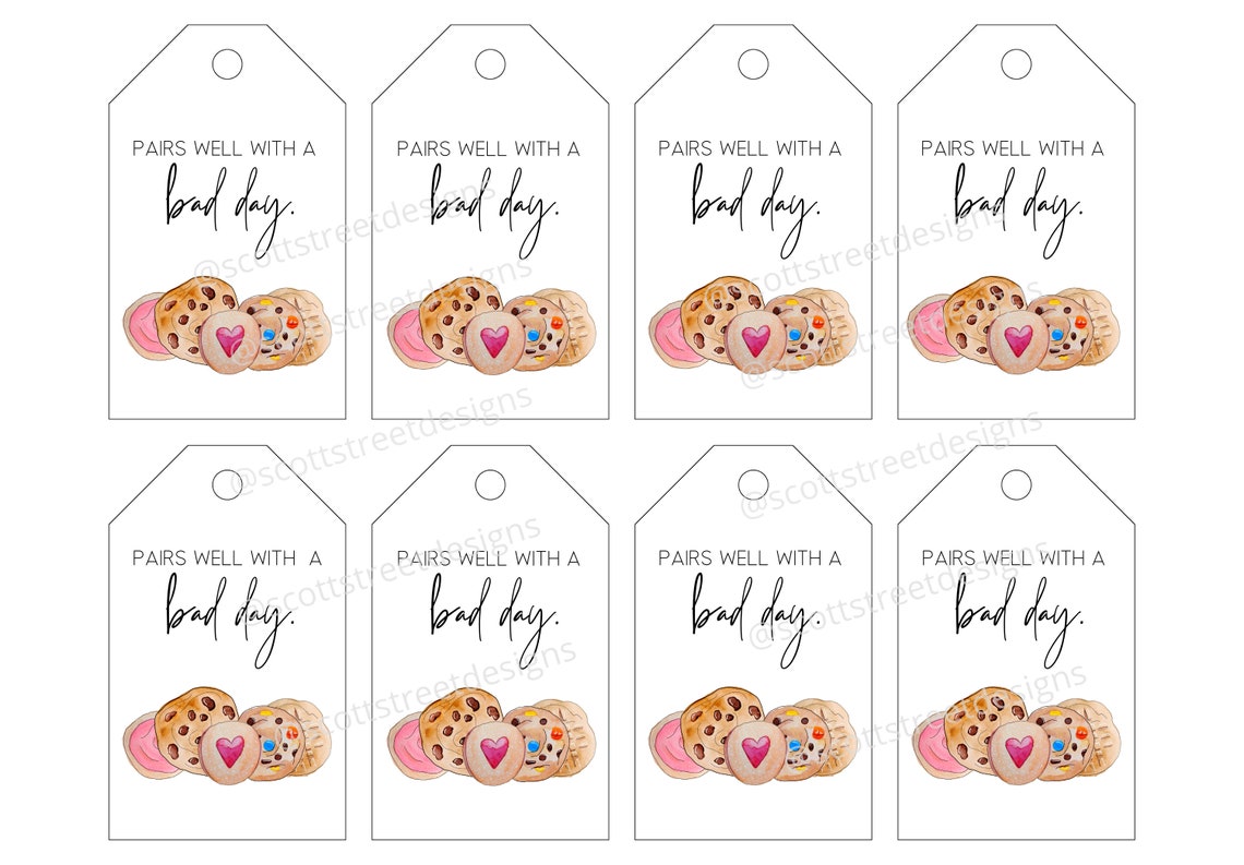Thinking of You Printable Gift Tags Pairs Well With Tags - Etsy