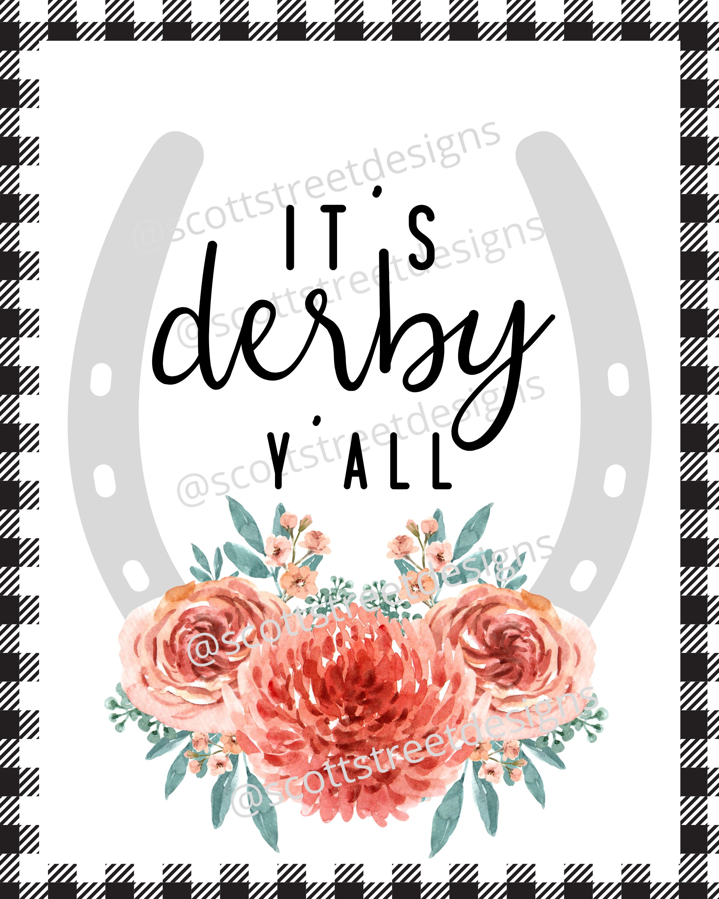 PRINTABLE It's Derby Y'all Derby Party Printable | Etsy