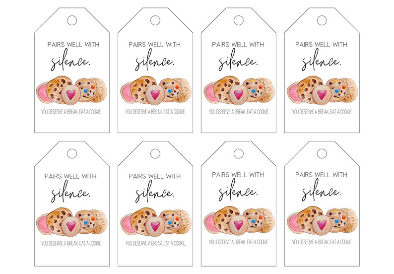 Thinking of You Printable Gift Tags Pairs Well With Tags | Etsy