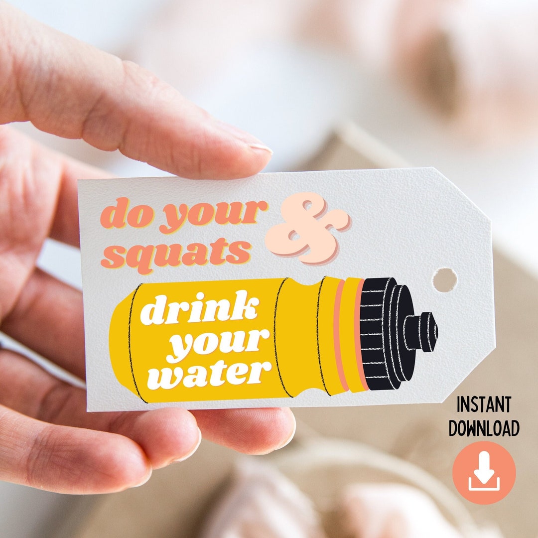PRINTABLE Personal Trainer Gift Tag, Exercise Motivation, Sports Gift