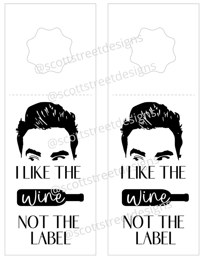 Printable Schitt's Creek Wine Label David Rose Wine Like Etsy