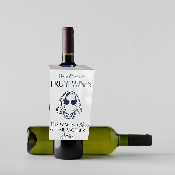 Schitts Creek Wine Labels Herb Ertlinger Etsy