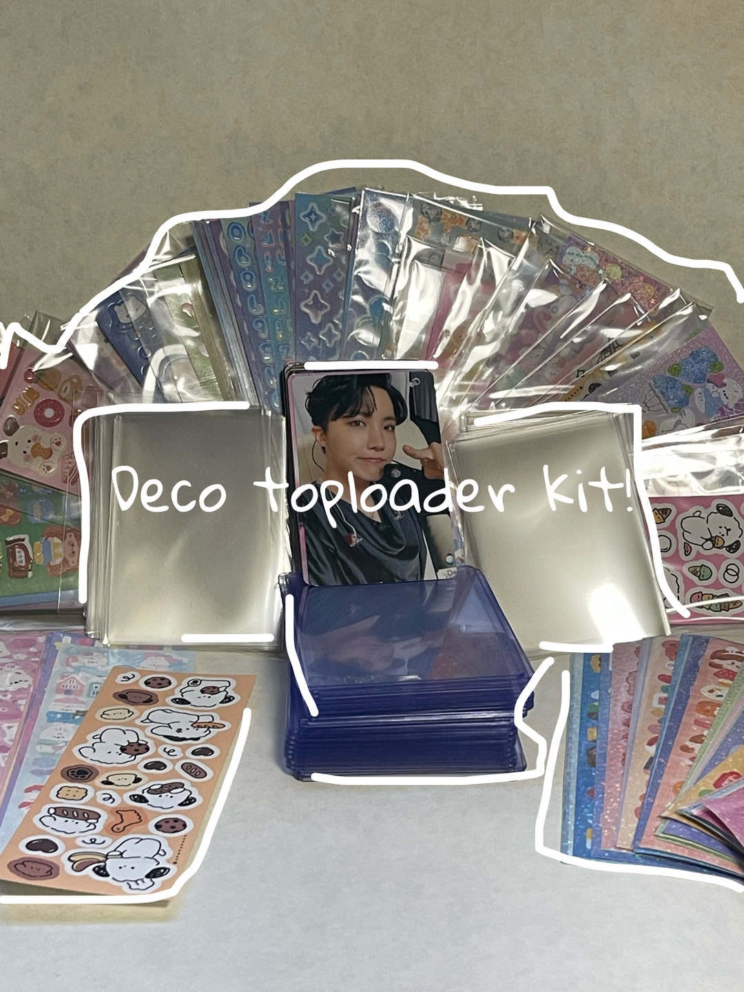 Random K-pop Toploader Kit! Comes With Many Things! Handmade! Aesthetic ...