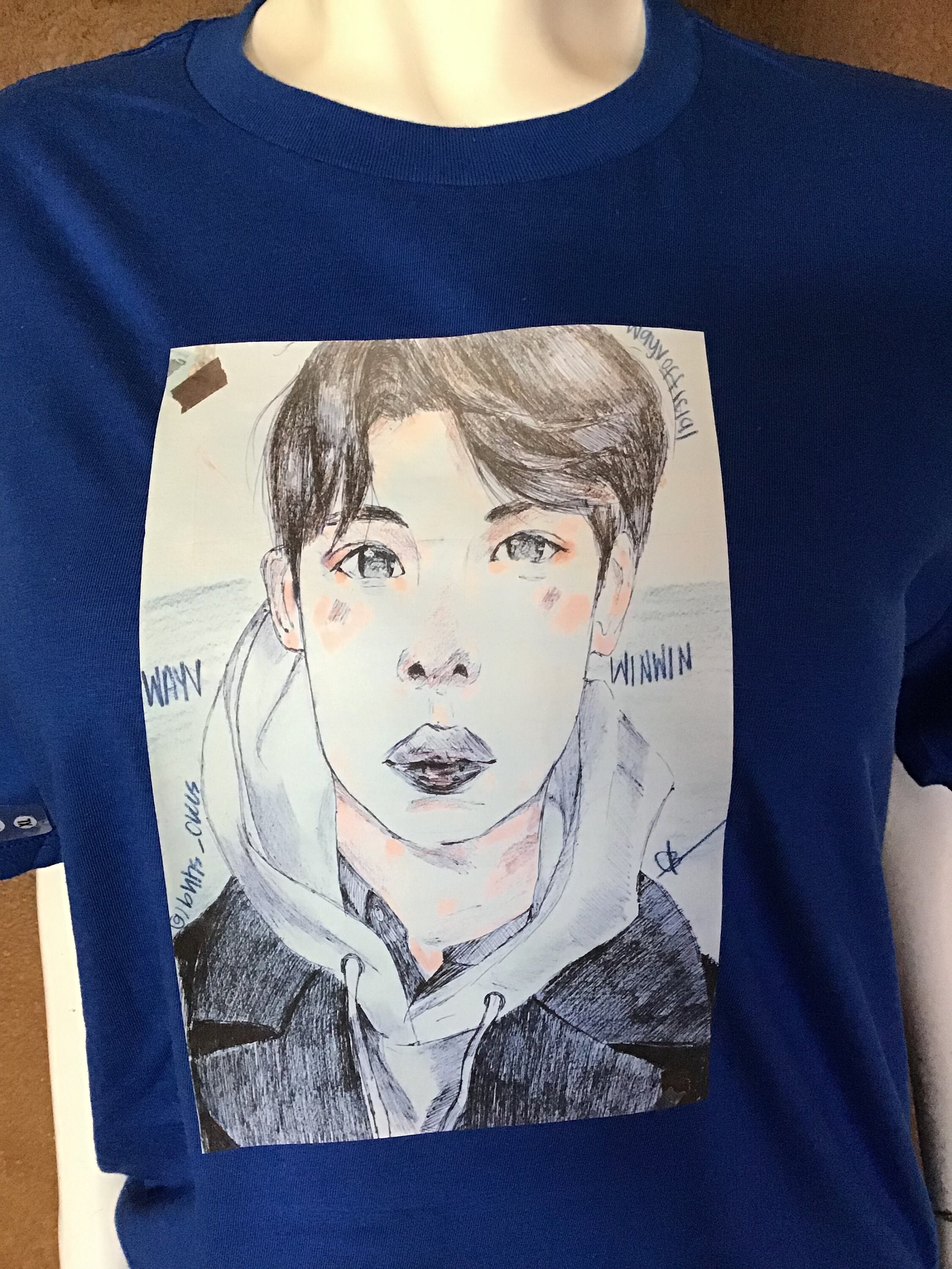 完璧すぎるが故三度も Wayv Etsy - Tee Graphic Fanart Winwin K-POP・アジア