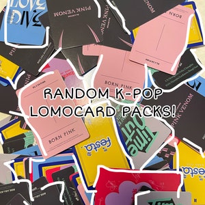 Random Lomo Card Sets!!!  10 pc/ 15 pc/ 20pc! Contains Blackpink,Stray kids,Ive, and Bts.