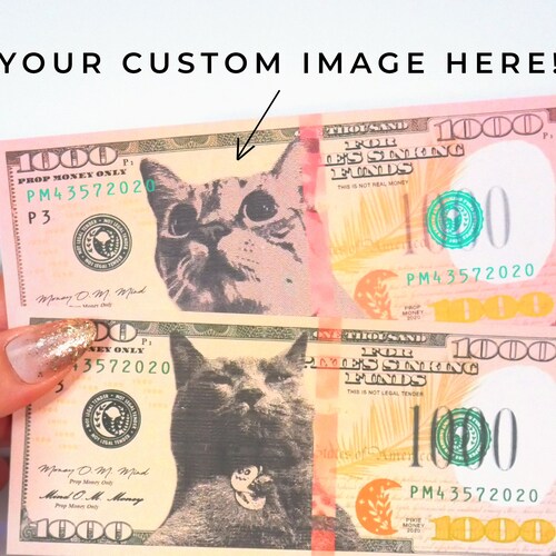 printable custom 1000 dollar bill placeholder 1000 etsy
