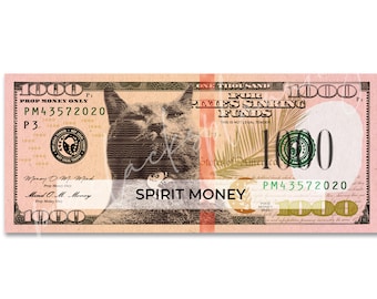 Printable 1000 Dollar Bill Prop 1000 Dollar Bill 1000 Placeholder for ...