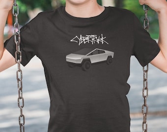 T-shirt Cybertruck Tesla Elon Musk - Design Véhicule électrique EV, Unisexe, Neuf Avec étiquette