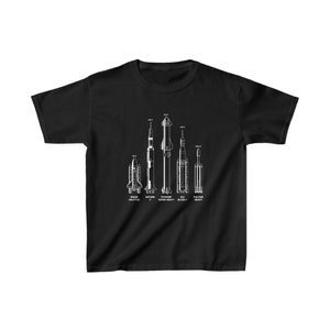 SpaceX Starship Youth T-Shirt | Starship Super Heavy Rocket Kids Shirt | Rocket Heights Shirt