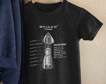Camiseta Starship para niños pequeños / Camiseta SpaceX Starship Rocket para niños / Regalo inspirador de astronomía