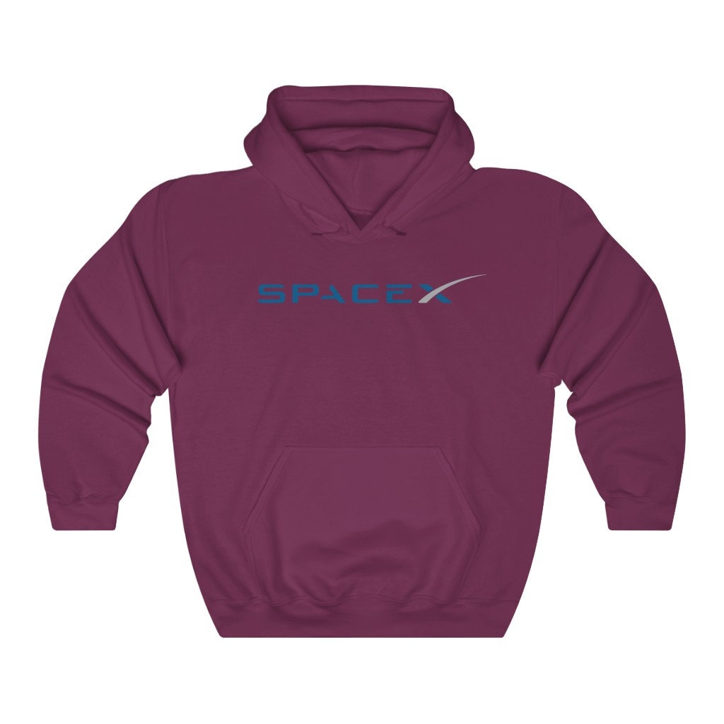 Spacex Hoodie Spacex Logo Sweatshirt Spacex Lover Gift Etsy