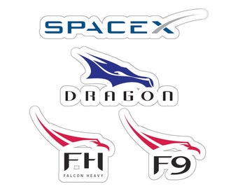 Vinyl Decal Sticker SpaceX /'Falcon 9/' Logo