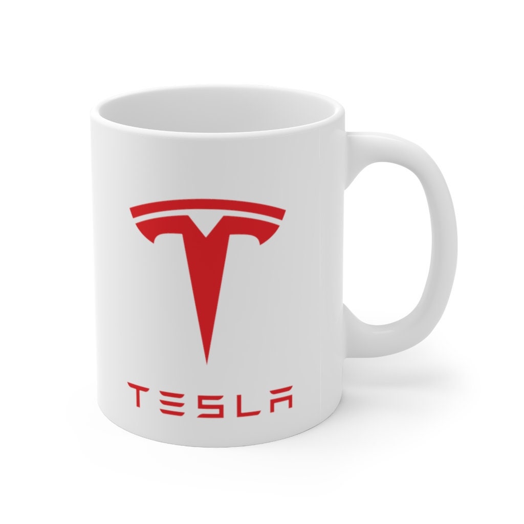 Tesla Mug 11oz Tesla Logo Ceramic Mug Elon Musk 