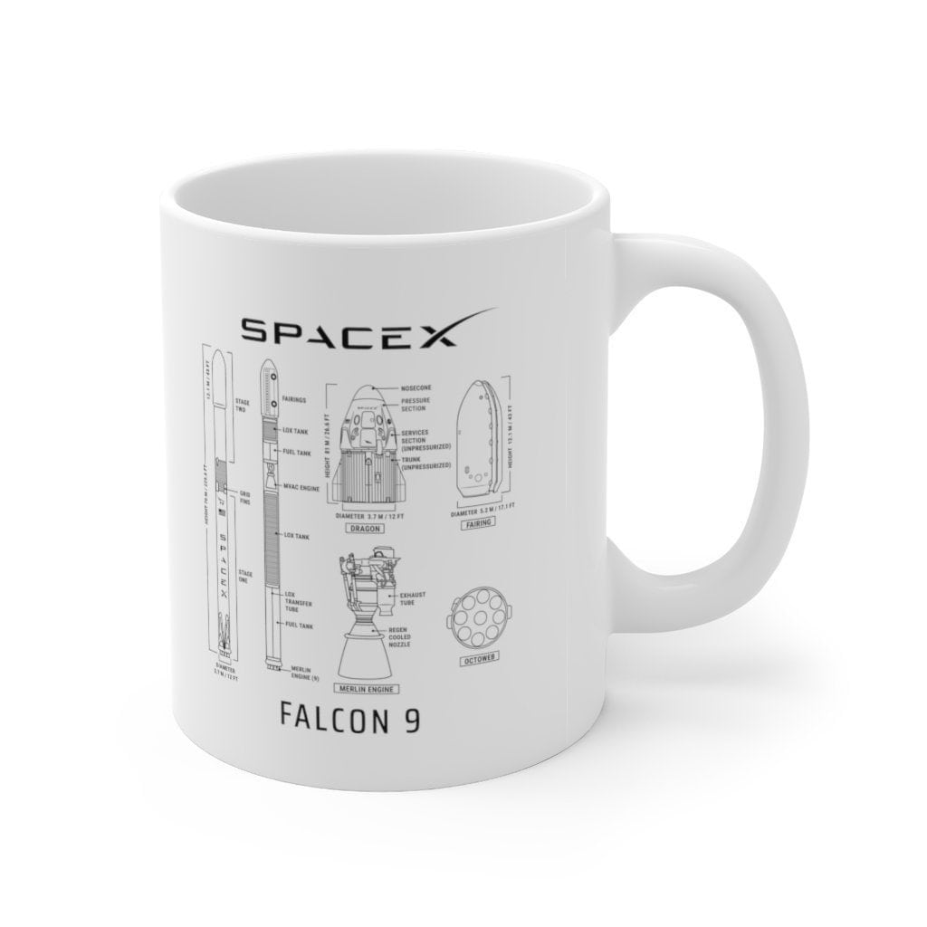 Tesla Starman Coffee Mug, SpaceX Fan Mug for Elon Musk Fanboys