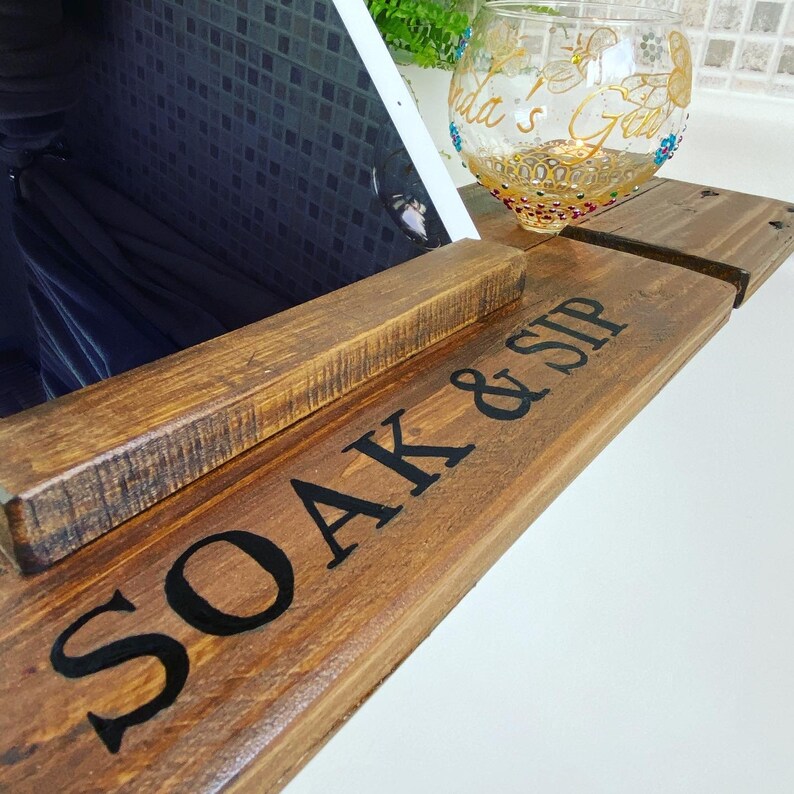 Bath Tray / Bath Caddy / Bath Board / Wooden Bath Tray / Etsy UK