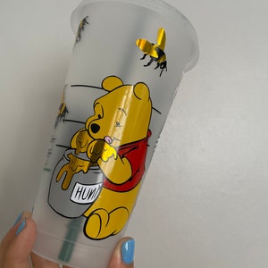 Winnie The Pooh Starbucks Cold Cup With Personalised Name