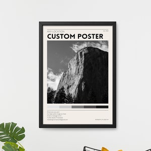 Custom Poster / Vintage National Park Poster / City Prints / Retro Wall Decor / Minimalist Home Decor / Customizable photography