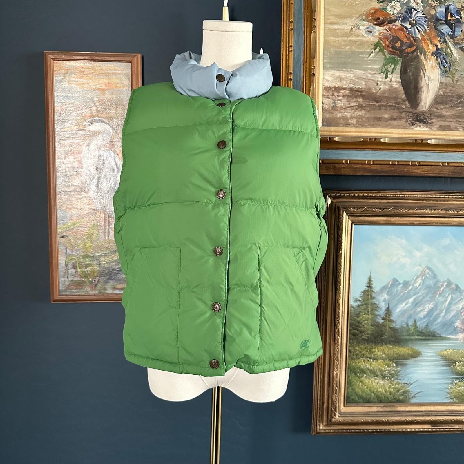 00s Eddie Bauer Flower Pattern Down Vest 【公式通販】