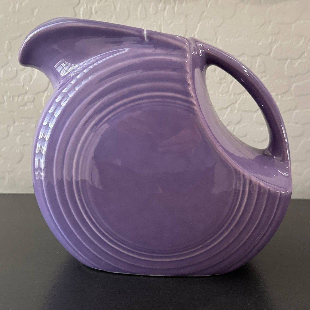 FIESTAWARE Lilac Limited Production Large Disk Pitcher 67oz Etsy