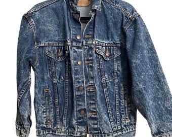 Vintage 4 Pocket Levi's Bleached Denim Jean Jacket - Etsy