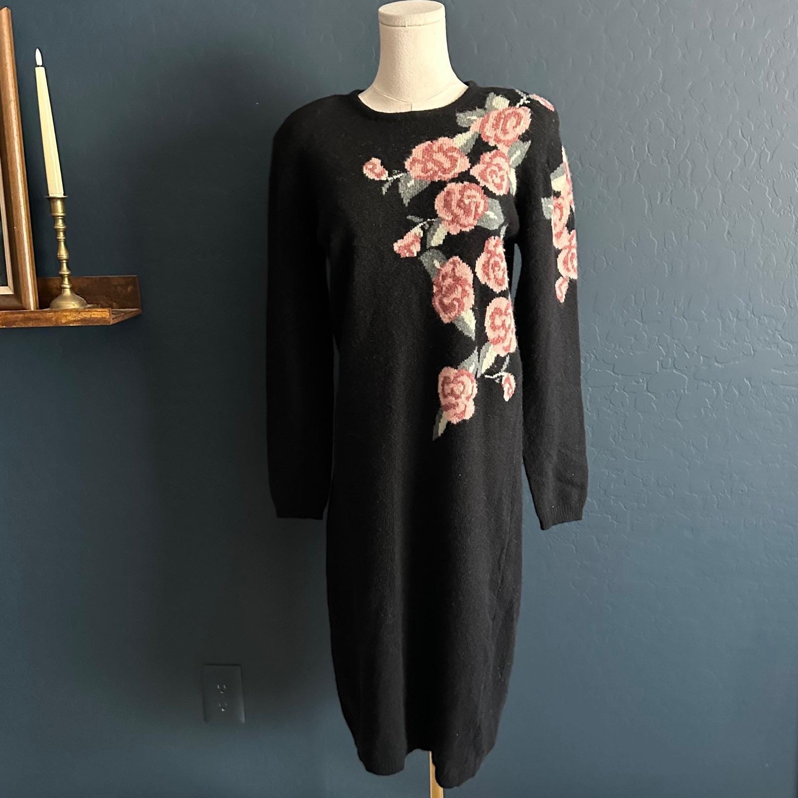90s sweater dress Vintage Denim Button Front Jumper Dress main image 0