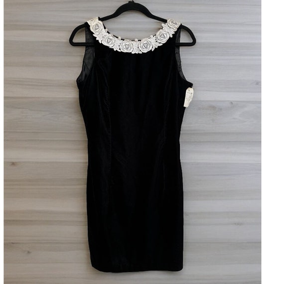 Vintage Jessica Mcclintock for Dillards Black Velvet Dress 11 12 Etsy