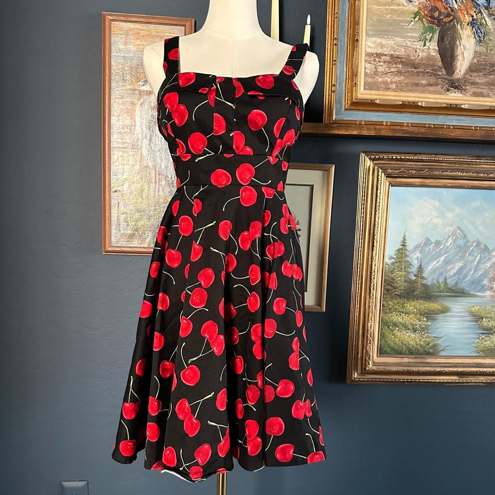 Vintage Cherry Print Dress - Etsy Vintage Cherry Print Dress - Etsy