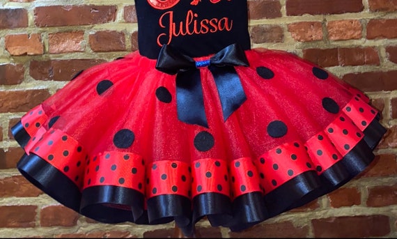 Ladybug Birthday Tutu Ladybug Inspired 