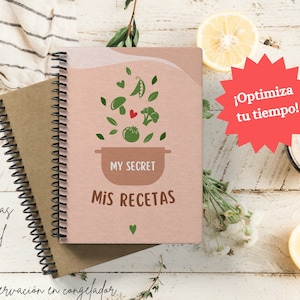 Libro de recetas/recetario imprimible/planificador