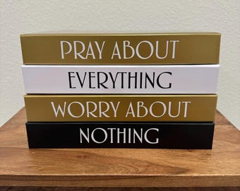 Prayer Coffee Table Books | Faith | Luxury Books | Decorative Books | stacked books | Bible Verse | Scripture