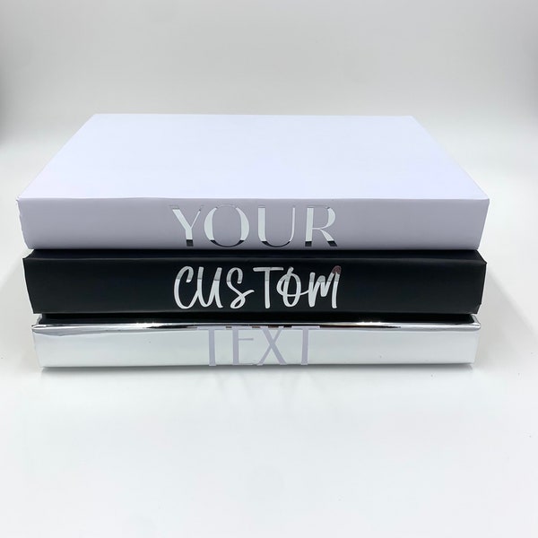 Personalized Decorative Books | Coffee Table Book Set | Luxury Book Set | Decorative Books | stacked book set