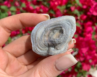 Raw blue chalcedony rose, Angel Aura coated chalcedony rose, Galaxy aura druzy chalcedony, Freeform Raw Chalcedony, Sparkly Chalcedony 08