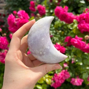 Pink amethyst moon,Pink amethyst druzy moon,Pink amethyst crystal moon, Pink Amethyst crescent, Pink amethyst carving,Small Pink Amethyst, 9
