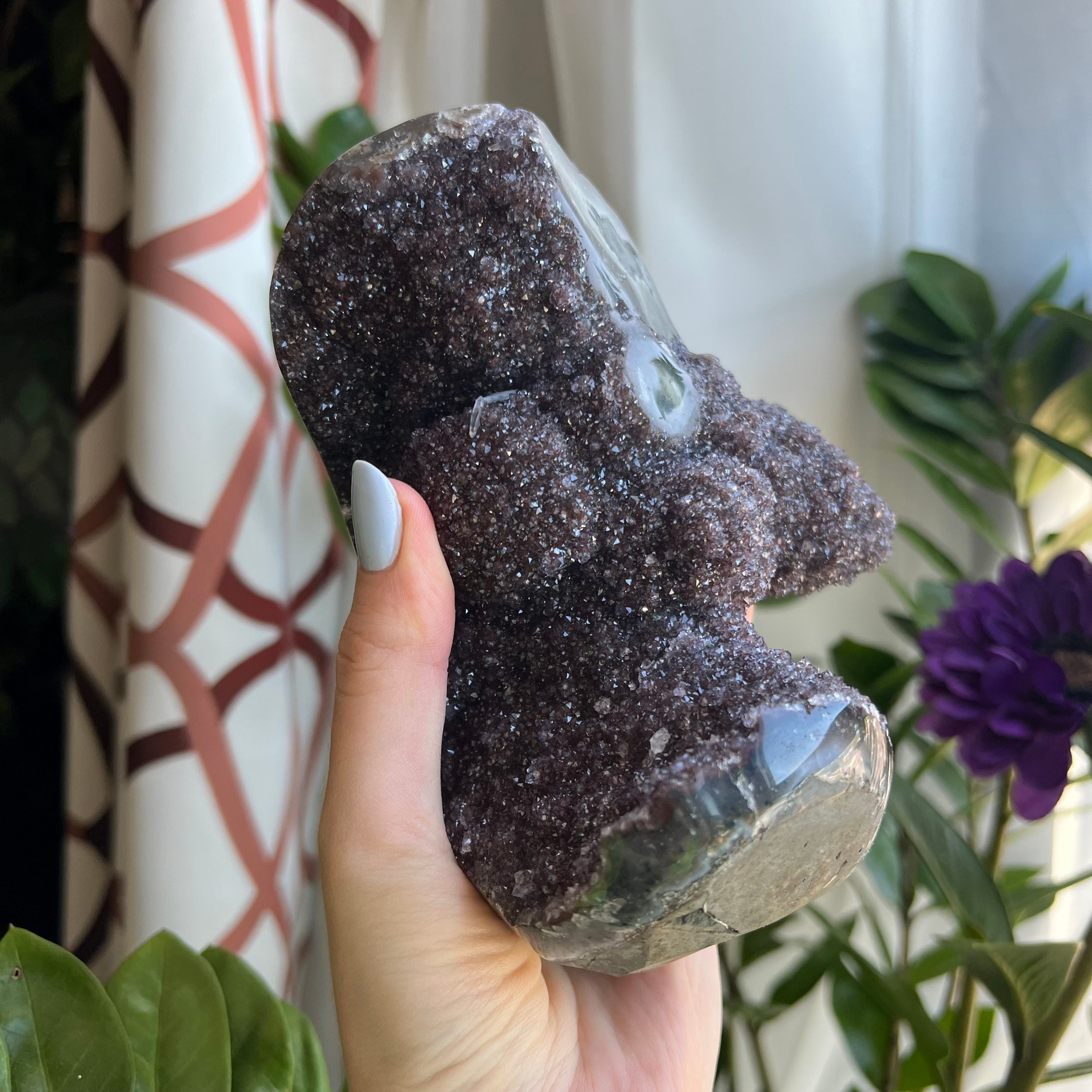 Raw Amethyst Cluster - Uruguay Stalactite Large Geode Druzy Formation-Amethyst Freeform