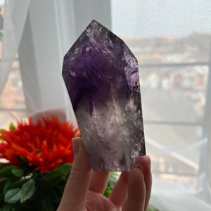 Amethyst tower, Amethyst point, Amethyst obelisk, Small amethyst, Polished amethyst, Ethically sourced crystals, Brazilian Amethyst,  15