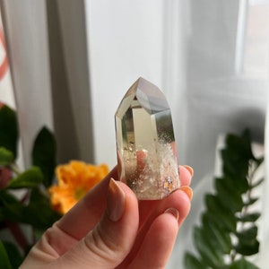 Natural citrine point, Citrine tower, Citrine Crystal tower, Genuine citrine point, Champagne Citrine, Citrine Point, Polished Citrine, N7