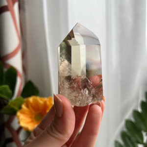 Natural citrine point, Citrine tower, Citrine Crystal tower,Transparent citrine point, Champagne Citrine, Citrine Point, Polished Citrine,N3
