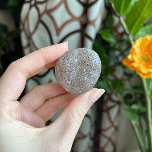 Druzy Amethyst palmstone, Amethyst pocket stone, Amethyst worry stone, Amethyst crystal,  Amethyst Palm stone, Druzy amethyst cluster, *28