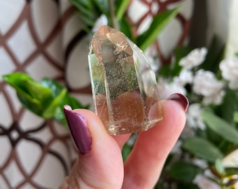 Natural citrine point, Small citrine tower, Natural citrine crystal, Genuine citrine, Polished citrine point, Mini Citrine Point