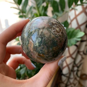 Ocean Jasper Sphere, Ocean Jasper Small sphere, Jasper crystal sphere, Ocean Jasper Meditation Stone, Ocean Jasper crystal ball, *02