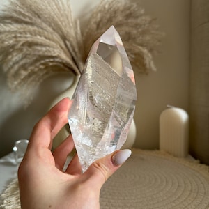 Lemurian Quartz Freeform - Super Clear Quartz - Lemurian Quartz DT - Double Terminated Lemurian - Natural Lemurian Quartz  - Clear Quartz DT