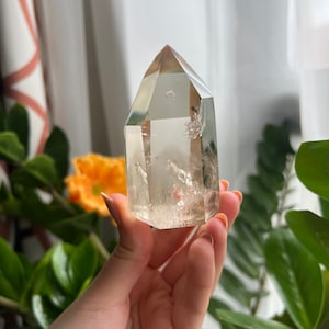 Natural citrine point, Citrine tower, Citrine Crystal tower, Genuine citrine point, Champagne Citrine, Citrine Point, Polished Citrine, N26