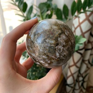 Ocean Jasper Sphere, Ocean Jasper Small sphere, Jasper crystal sphere, Ocean Jasper Meditation Stone, Ocean Jasper crystal ball, *06