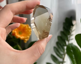 Natural citrine point, Non-treated citrine tower, Natural citrine crystal,High quality genuine citrine,Polished citrine point, N41