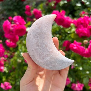Pink amethyst moon,Pink amethyst druzy moon,Pink amethyst crystal moon, Pink Amethyst crescent, Pink amethyst carving,Small Pink Amethyst, 7