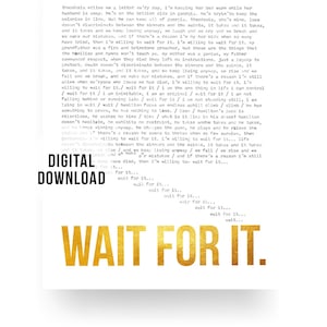 Digitaler Download Hamilton Texte Fur Zufrieden Etsy