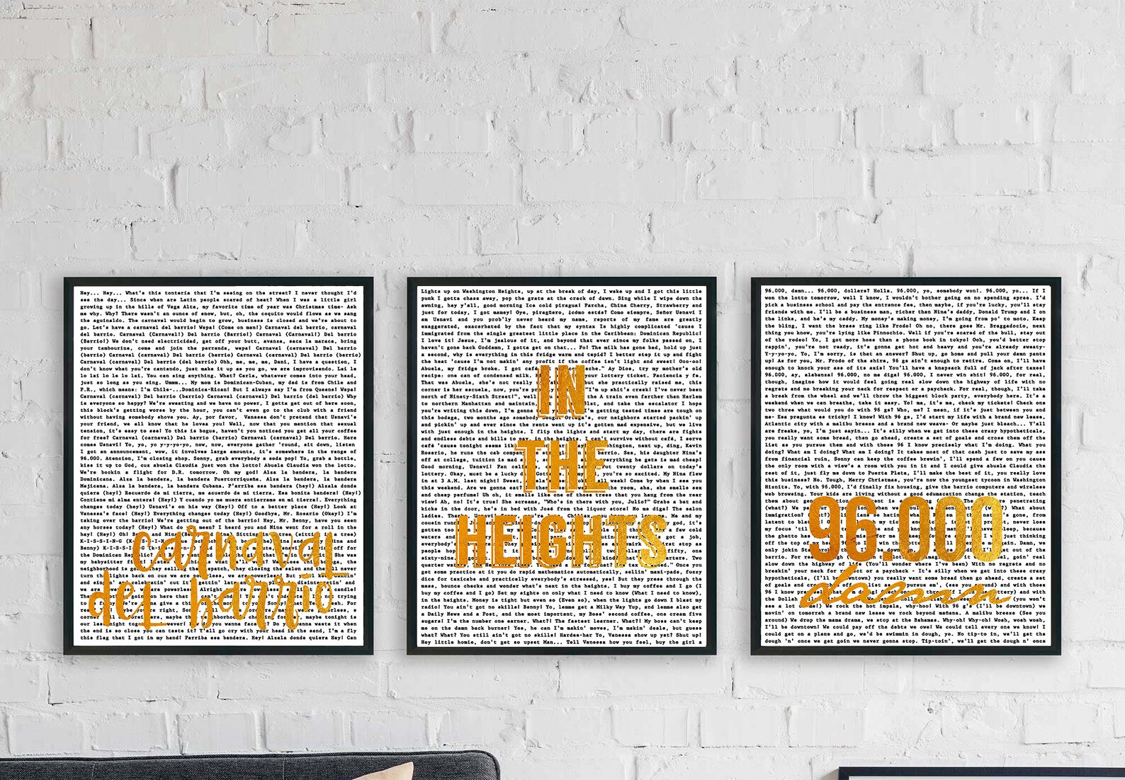 Digital Download of in the Heights Lyrics on the Background With a ...