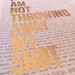 Hamilton Lyrics for my Shot Hand Typed on - Etsy